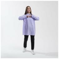 Рубашка  , размер 42, черный, фиолетовый SL Russian Brand