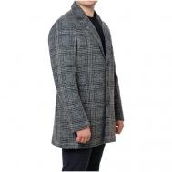 Пальто  демисезонное, карманы, размер 54 XXL, серый Formenti