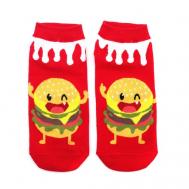 Женские носки , размер 35-40, красный, желтый KRUMPY