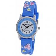 Наручные часы , кварцевые, корпус другой, ремешок пластик, водонепроницаемые, голубой Tik-Tak