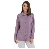 Рубашка  , размер 50, фуксия, фиолетовый LIOLI