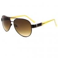 Солнцезащитные очки , квадратные, для женщин, коричневый TROPICAL