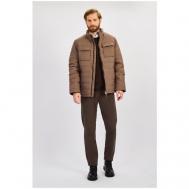 куртка , демисезон/зима, силуэт прямой, ветрозащитная, водонепроницаемая, размер 56, коричневый Baon