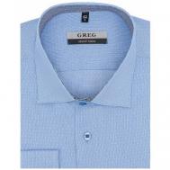Рубашка , размер 174-184/45, голубой Greg