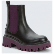 ботинки  детские (для девочек) черный/фиолетовый/36 Betsy