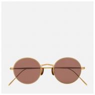 Солнцезащитные очки , круглые, оправа: металл, с защитой от УФ, красный Oliver Peoples