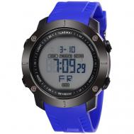 Наручные часы  Sports Электронные спортивные наручные часы  с секундомером, подсветкой, защитой от влаги и ударов, черный, синий Lasika