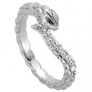 Кольцо , кристалл, размер 16.5, серебряный Just Cavalli