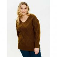 Пуловер, размер 48, коричневый CRUISER