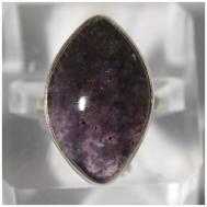 Кольцо , мельхиор, флюорит, подарочная упаковка, размер 18.5, фиолетовый True Stones