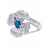 Кольцо помолвочное , шпинель, размер 19, синий Lotus Jewelry