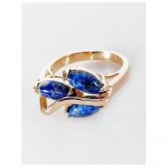 Кольцо помолвочное , лазурит, размер 20, синий Lotus Jewelry