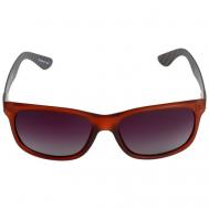 Солнцезащитные очки , прямоугольные, оправа: пластик, поляризационные, с защитой от УФ Leonardo