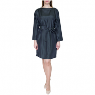 Платье , в классическом стиле, прямой силуэт, до колена, размер 46, черный Galar