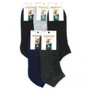 Мужские носки , 12 пар, укороченные, размер Универсальный, мультиколор Ивановский текстиль