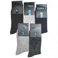 Мужские носки , 12 пар, классические, размер Универсальный, черный Ивановский текстиль