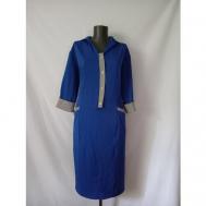 Платье повседневное, размер 52, синий allmody