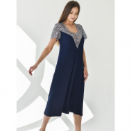 Сорочка , размер 50, синий Текстильный край