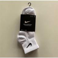 Носки  унисекс , 3 пары, размер 42/46 EU, белый Nike