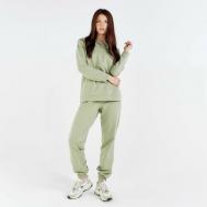 Костюм , худи и брюки, спортивный стиль, свободный силуэт, карманы, размер 44, зеленый MINAKU
