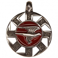 Славянский оберег, подвеска , эмаль, серебряный, красный Первый Сувенирный Заводъ