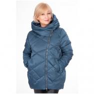 куртка   демисезонная, средней длины, силуэт свободный, водонепроницаемая, размер 58, синий MODTEX