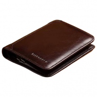 Бумажник , натуральная кожа, гладкая фактура, без застежки, 2 отделения для банкнот, коричневый MANBERCE