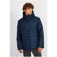 Куртка , демисезон/зима, силуэт прямой, ветрозащитная, водонепроницаемая, размер 54, синий Baon