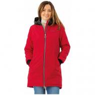 куртка   демисезонная, силуэт полуприлегающий, водонепроницаемая, капюшон, карманы, манжеты, размер 52, красный NortFolk