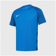 Футбольная футболка , силуэт прилегающий, размер S, синий Nike