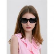 Солнцезащитные очки  ЕТ3432, кошачий глаз, оправа: пластик, поляризационные, для женщин, черный Еternal