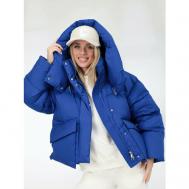 куртка  , демисезон/зима, силуэт свободный, размер 42-44, синий Vitacci