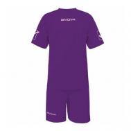 Форма  футбольная, футболка и шорты, размер S, фиолетовый GIVOVA