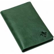Обложка для паспорта , зеленый Барин