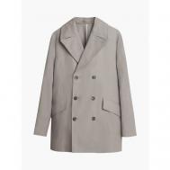 куртка  демисезонная, силуэт прямой, карманы, размер 52, серый PRIVATE WHITE V.C.