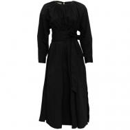 Платье свободный силуэт, макси, размер 46, черный Shade