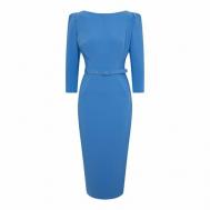 Платье вискоза, повседневное, размер S, голубой Code Couture