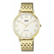 Наручные часы  Часы японские наручные женские кварцевые на браслете  QA20J004Y, золотой Q&Q