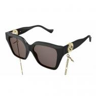 Солнцезащитные очки  GG1023S 005, черный Gucci