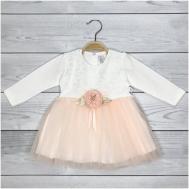 Нарядное платье , светло-розовый, размер 80 Bulsen baby