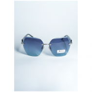 Солнцезащитные очки , бабочка, оправа: пластик, ударопрочные, устойчивые к появлению царапин, с защитой от УФ, для женщин, бирюзовый Россия