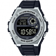 Наручные часы  Collection MWD-100H-1BV, черный, серебряный Casio