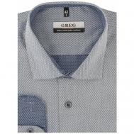 Рубашка , размер 174-184/38, серый Greg