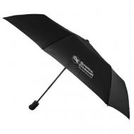 Мини-зонт , полуавтомат, черный Quattro Elementi