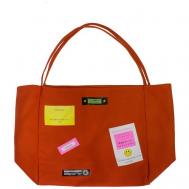 Сумка  шоппер  повседневная, текстиль, вмещает А4, красный Bag&You