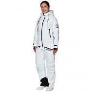 Комбинезон , зимний, силуэт полуприлегающий, карман для ски-пасса, водонепроницаемый, размер 44, белый RAIDPOINT