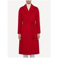 Пальто  , демисезон/зима, силуэт прямой, средней длины, размер 42, красный Geox