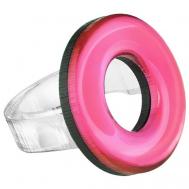 Кольцо , размер 17, фуксия, розовый Monolama