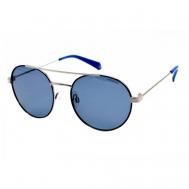 Солнцезащитные очки  PLD 6056/S, голубой, серебряный Polaroid