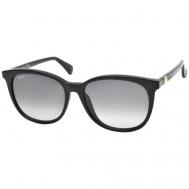 Солнцезащитные очки , вайфареры, оправа: пластик, с защитой от УФ, градиентные, для женщин, черный Max Mara